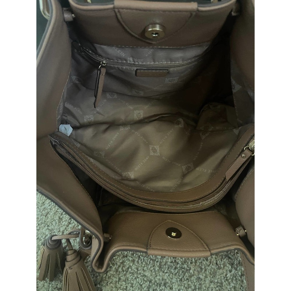 Anne Klein Brown Tote/Shoulder Bag - Picture 8 of 10